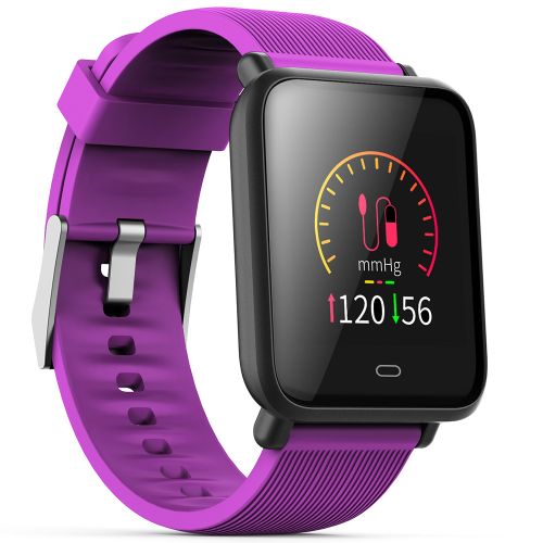 Q9 Colorful Screen Waterproof Sports Smart Watch For Android / IOS With Heart Rate Monitor -Purple