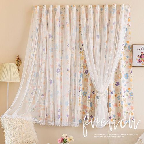 Generic 2PCS Punch-free Velcro Blackout Curtain For  Bedroom Window Curtains - image 3