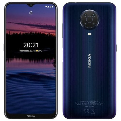 G20, 6.5" HD+ (4GB RAM, 64GB ROM) Android 11 (48/5/2/2)MP + 8MP Selfie - 4G - 5050mAh - Fingerprint- Night/Dark Blue