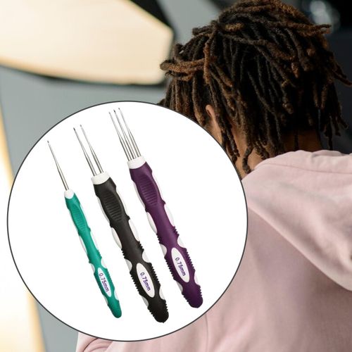 Generic 3 Pieces Dreadlock Crochet Pin 1 Hook 2 Hook 3 Hooks Hair