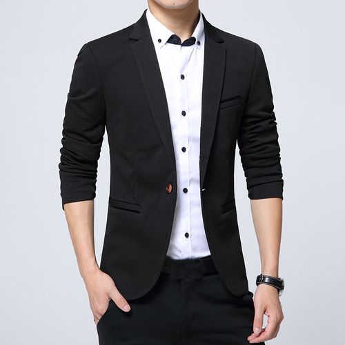 Fashion Man Suit Jacket Slim Fashion One Button Men Blazer | Jumia Nigeria