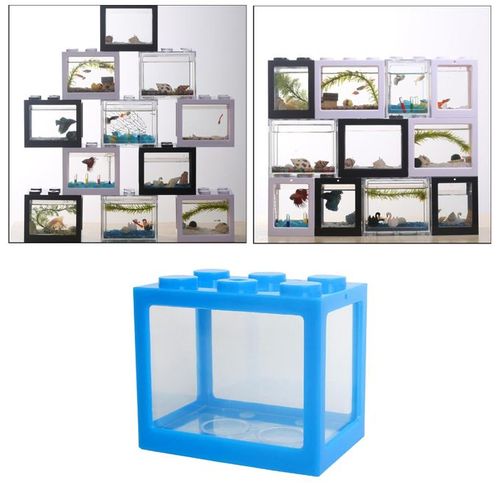 Generic 2 Pieces Aquarium Fish Tank Mini Building Blocks Spider