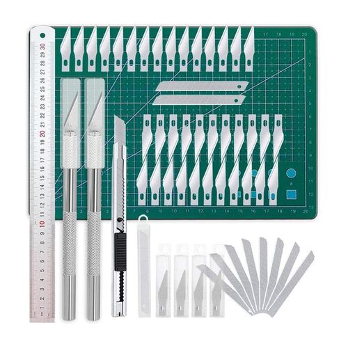 Exacto Knife Precision Carving Craft Hobby Knife Kit with 40 PCS Exacto  Blades for DIY Art Work Cutting, Hobby, Scrapbooking, Stencil