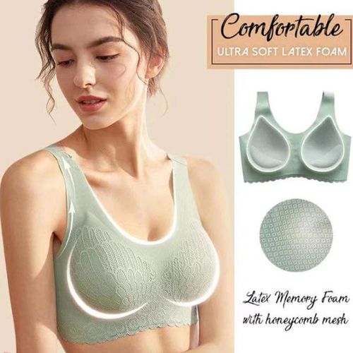 Generic Thailand latex 4.0 underwear bra lace sexy seamless gather