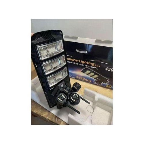 product_image_name-Generic-3 Lens Double CCTV Camera + Solar Street Light + Free Pole-1