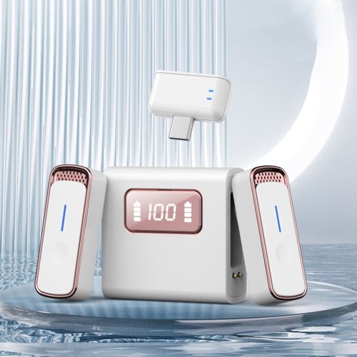 product_image_name-Generic-New SX88 2.4G Magnetic Small Wireless Clip-on Two Clip On Microphone Digital Clip Microphone Wireless For Church,Mosque Etc-2