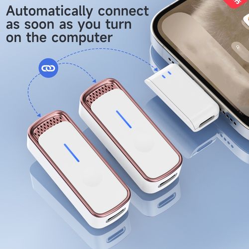 product_image_name-Generic-New SX88 2.4G Magnetic Small Wireless Clip-on Two Clip On Microphone Digital Clip Microphone Wireless For Church,Mosque Etc-3