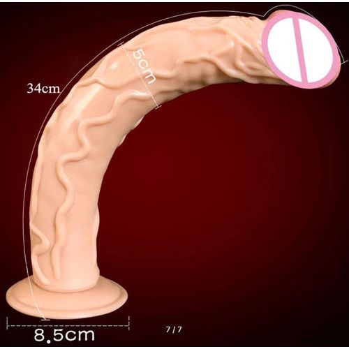 product_image_name-Dildo-14 " Fist Size SUPER LONG HUGE DILDOS Suction Cup Realistic Penis Large Dicks Sex Toys For Woman Giant Big Soft Dildos Horse Dildos For Women Sex toy-4