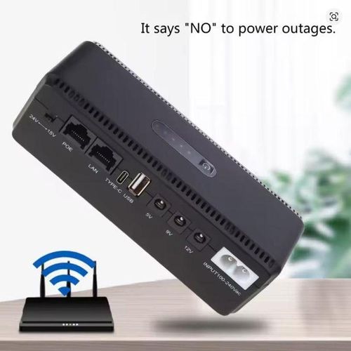product_image_name-Generic-Mini Uninterruptible DC Backup 10400mAh Power Supply, Router Battery, 10400mAh, Multifunctional Network Portable Powerbank, DC Backup Power UPS for CCTV Camera Modem WiFi Router -  ninterruptible Power Supply to wifi router Powerbank-2