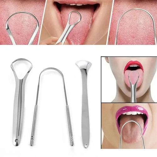 Generic Tongue Cleaner Breath Freshening Tongue Scraper 3-piece Set