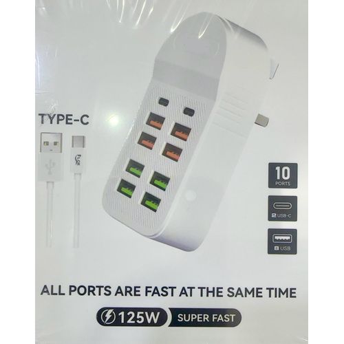 product_image_name-Generic-10 PORT TYPE-C SOCKET ADAPTER 13 AMPS -1