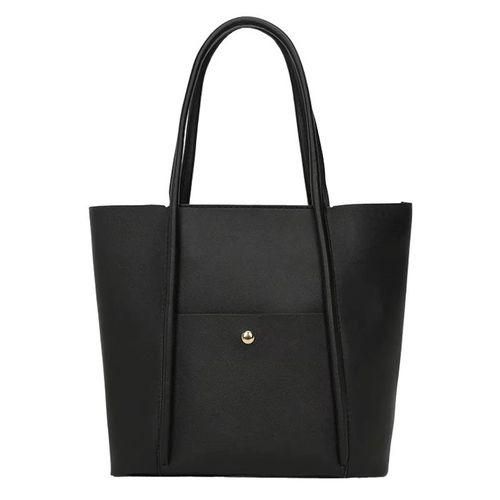 Fashion Women Ladies Simple Solid Large Capacity Shoulder Tote