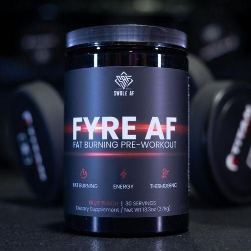 Swole Af fat burning pre-workout 378g tropical - image 5