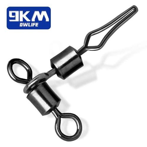 Fishing Rolling Swivel Snap Fishing Hook Fast Connector Solid Rings Fi –  9km-dwlife