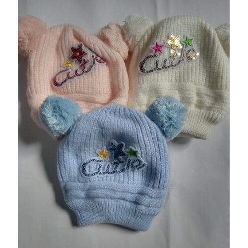 product_image_name-Fashion-3 Piece Beautiful Design New Born Baby Caps Till Grown Up-4