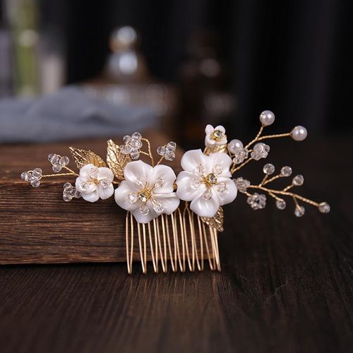 Generic Flower Side Comb Alloy Hair Ornament Handmade Ancient Style Bridal Hair Piece Hair Accessories for Women and Girls New NO5144 Jumia Nigeria