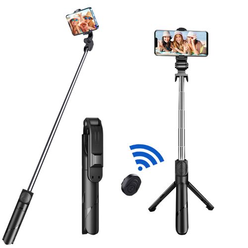 Generic Phone Tripod Stand Selfie Sticks Multifunctional Wireless