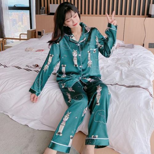 Generic Sleeve Pijama Nightwear V Neck Sleepwear Long Thin Homewearpyjama Mujerautumn Winter Pajamas Sets For Women Jumia Nigeria