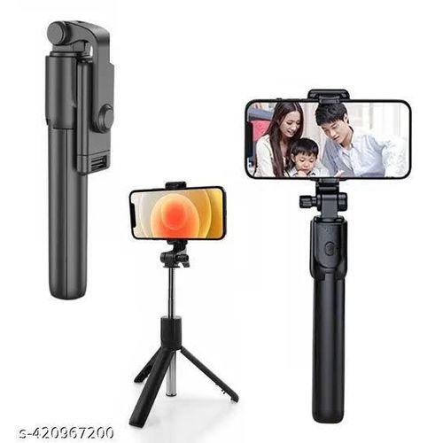 product_image_name-Generic-Selfie Stick Tripod Wireless Bluetooth Remote Control Telescopic Foldable Extendable 360° Rotation Phone Holder-3
