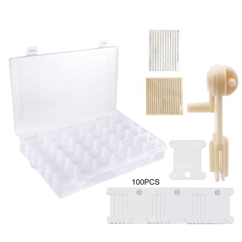 Generic 1 Set Embroidery Thread Storage Box Widely Use Cross