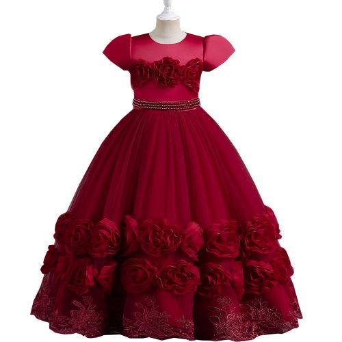 Elegant Evening Dresses Long Wine Red Prom Dresses with Sleeves –  misshow.com