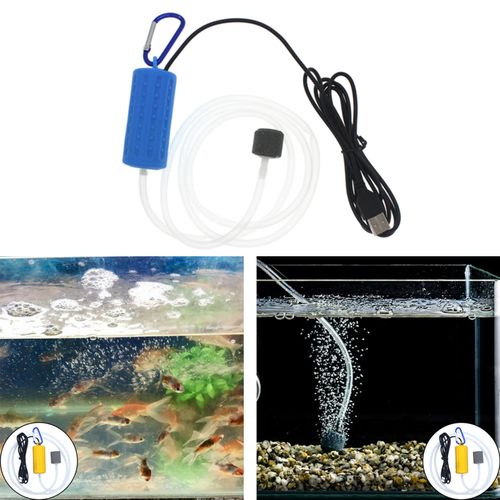 Portable Mini USB Aquarium Fish Tank Oxygen Air Pump Mute Energy Saving  Supplies Accessories 