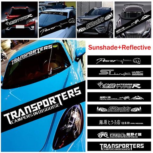 Generic New Car Windscreen Sticker Creative Car Reflective Sticker Sunshade Auto Window Decoration Sticker Jumia Nigeria