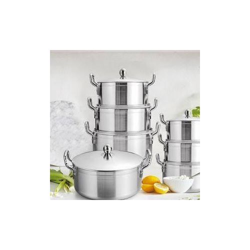 Generic Tornado Seven Piece Alluminium Cooking Pot Set with Lids - image 2