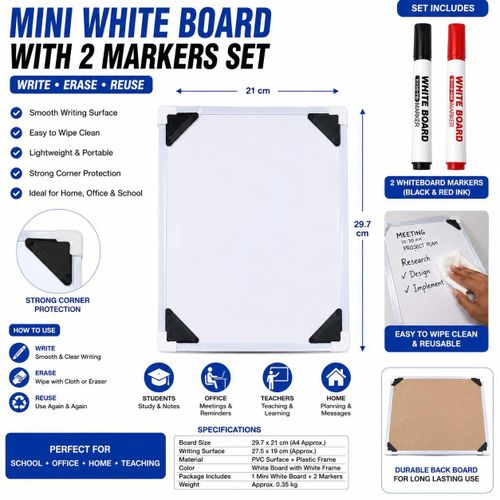 Scalibor Mini Whiteboard with two marker set