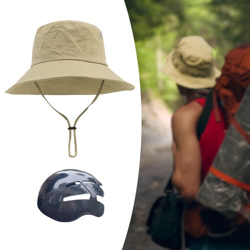 Generic Bucket Hat With Strings Lightweight Fisherman Hat For