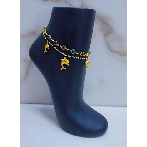 New Collections Ocean Bloom double layer Anklet