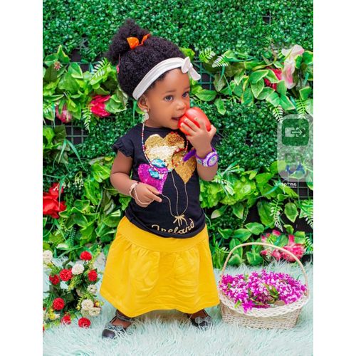 product_image_name-Fashion-Quality Girl's Skirt And Top Set-1