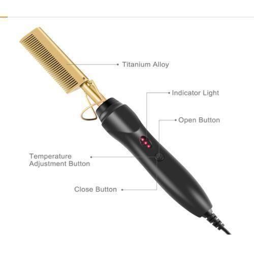Generic Electric Ceramic Hot Comb / Hair Straightener for Natural & Coarse Hair - image 4