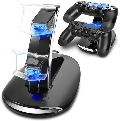Generic Controller Charger Dock LED Dual USB PS4 Charging Stand