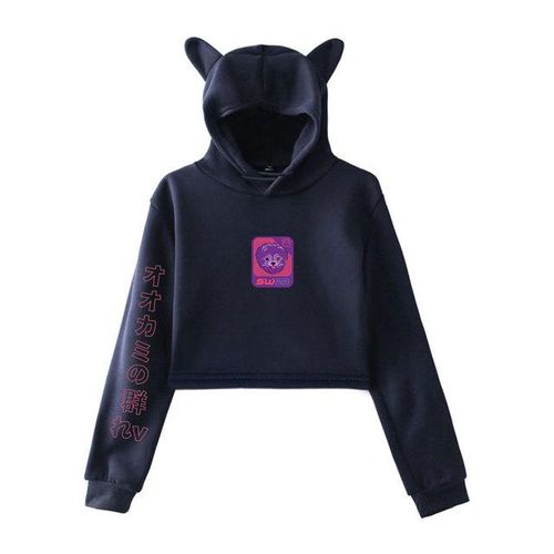 Generic Sssniperwolf Synthwave Youth Logo Pullover Hoodie Merch Hoodies Sweatshirts For Girls Cat Ear Crop Hoodie Youth Jumia Nigeria
