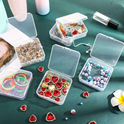 6 Pieces Mini Plastic Clear Storage Box for Collecting Small Items, Beads,  Jewelry, Business Cards - AliExpress