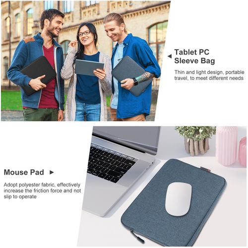 product_image_name-Haweel-11 inch Tablet Sleeve Case Zipper Briefcase Bag - Blue-5