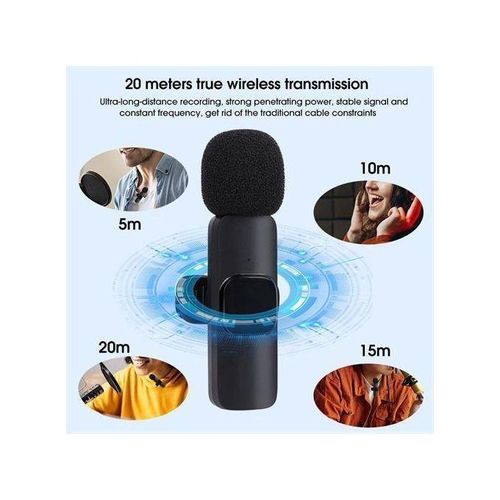Generic K35 3.5mm Wireless Microphone (dual Microphone)-black - image 6