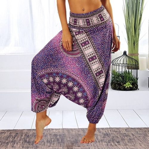 Generic Yoga Pants Women Casual Loose Hippy Yoga Color 2_One Size