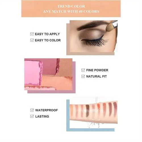 product_image_name-Generic-40 In 1 Makeup Composite Eyeshadow Palette Earth Eye Shadow-4
