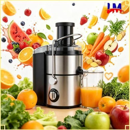 Generic SUPERB Large capacity Multi Electric Juice Extractor - Black/Silver
