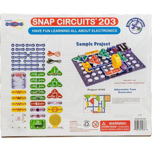 product_image_name-Snap Circuit-Snap Circuits 203 Electronics Exploration Kit with Over 200 STEM Projects-4