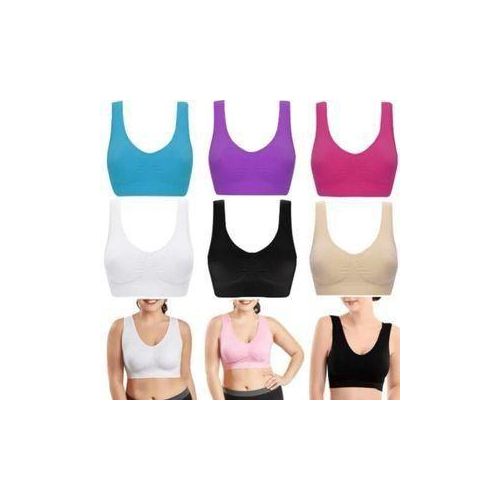product_image_name-Fashion-3 In 1 Non Padded Bratop Sports Bra For Ladies-1