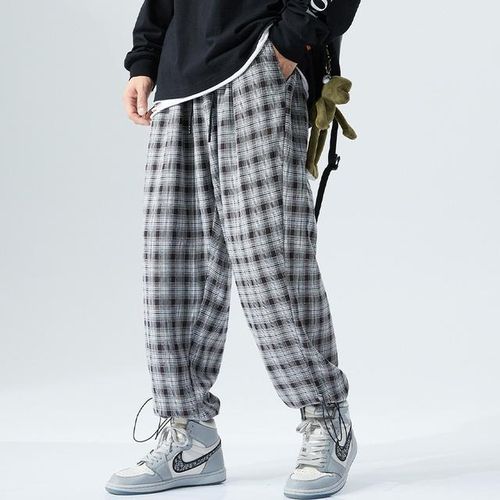 Generic Men s Plaid Pants Casual Sweatpants Men Spring Joggers Male Elastic Waist Trousers Mens Jogging Pants Plus Size 8xl Jumia Nigeria