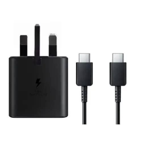 product_image_name-Samsung-Original TYPEC To TYPE C 25watt Super Fast Charger(BLACK-1