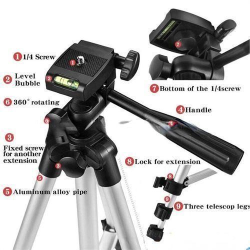 Generic Anti-shake Portable Tripod & 3110E Bluetooth Earbuds Combo - image 7