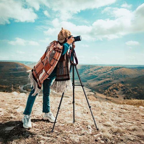 product_image_name-addigoes-Phone Tripod, 58" Tripod for Phone Stand Video Recording Photos, Travel Floor Tripods Compatible with iPhone Canon Nikon DSLR, Cell Phone Tripods with Remote/Travel Bag-6