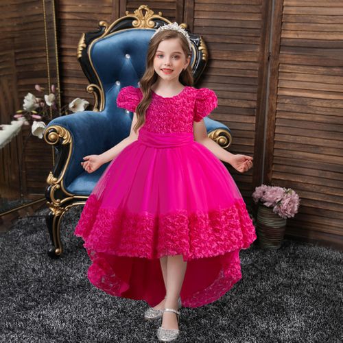 Fashion Girl Children Kids New Arrival Long Tail Christmas Wedding Dinner Party Princess Dress Ball Gown Jumia Nigeria