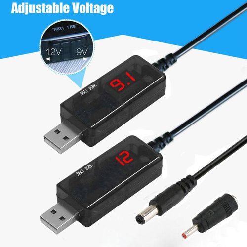 Generic USB Boost Converter DC 5V to 9V 12V USB Step-up Converter Cable +  3.5x1.35mm Connecter For Power Supply Charger Power Converter