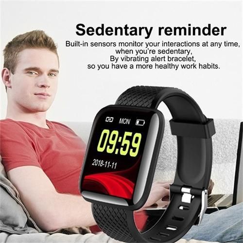Generic Multifunctional 116 Plus Smart Watch, Full Touch Screen for Daily & Sports - image 4